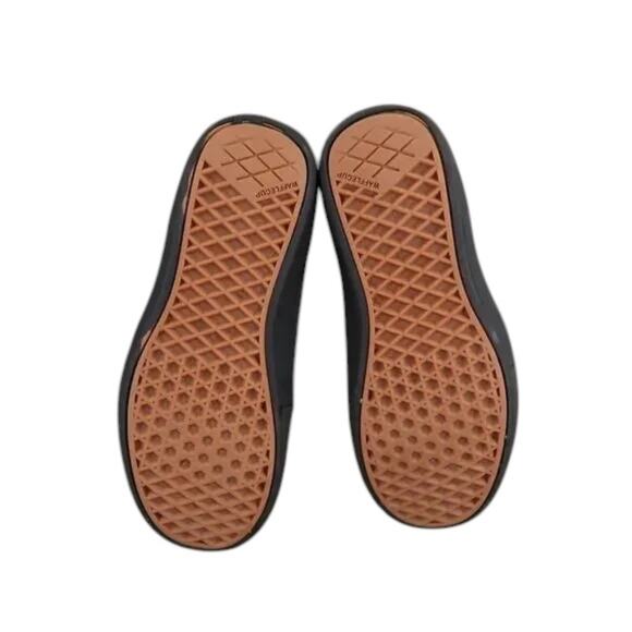 Vans Shoes Mens 6.5 Sneakers Rowley Pro Skate Black Leather Wafflecup Ultracush - Picture 9 of 16